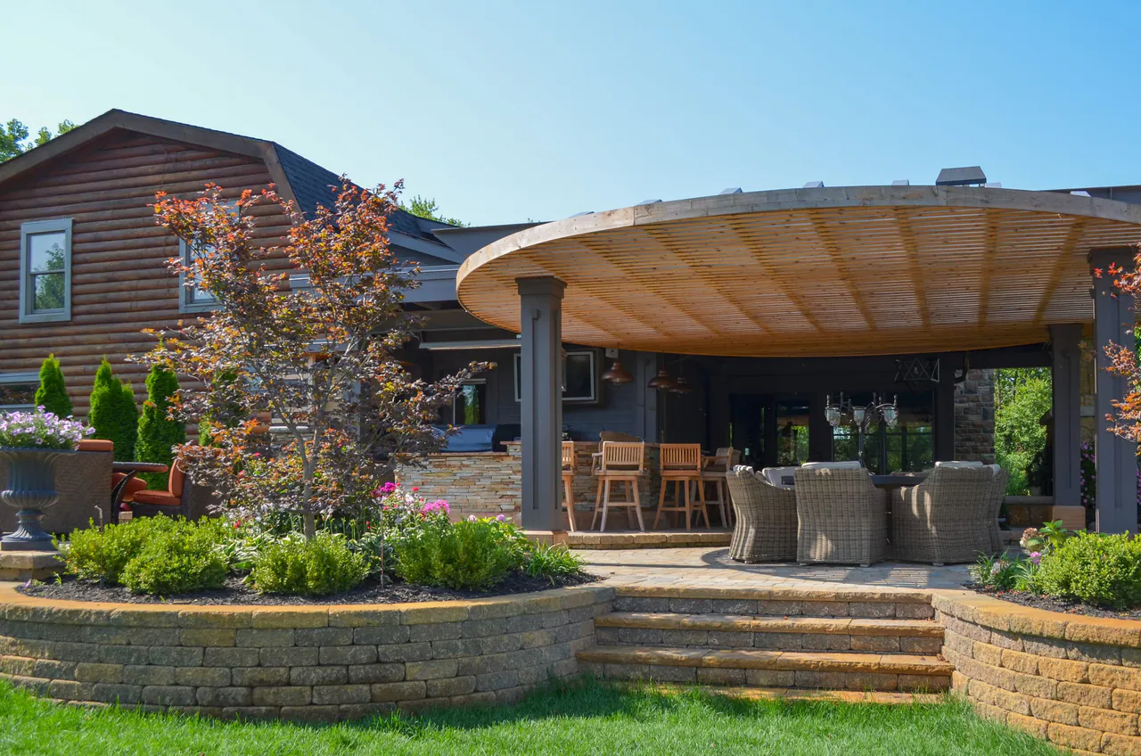 Country Covered Outdoor Living landscape project